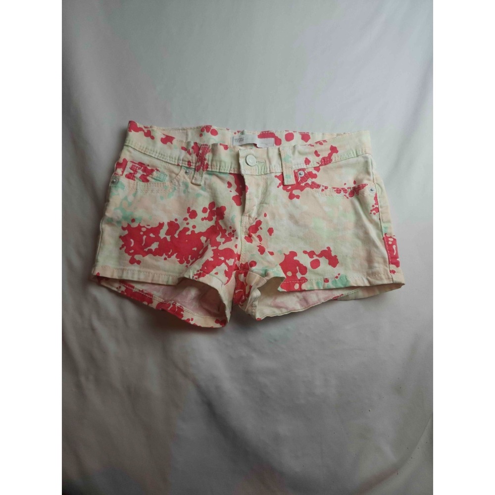 Levi's Short Shorts Women's Size 26 Paint Splatter Twill Summer Casual Classic